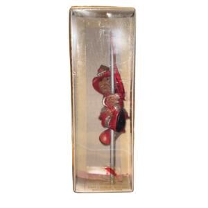 Kurt S. Adler Holly Bearies Fireman Bear Ornament 1990 Vintage Christmas Decor